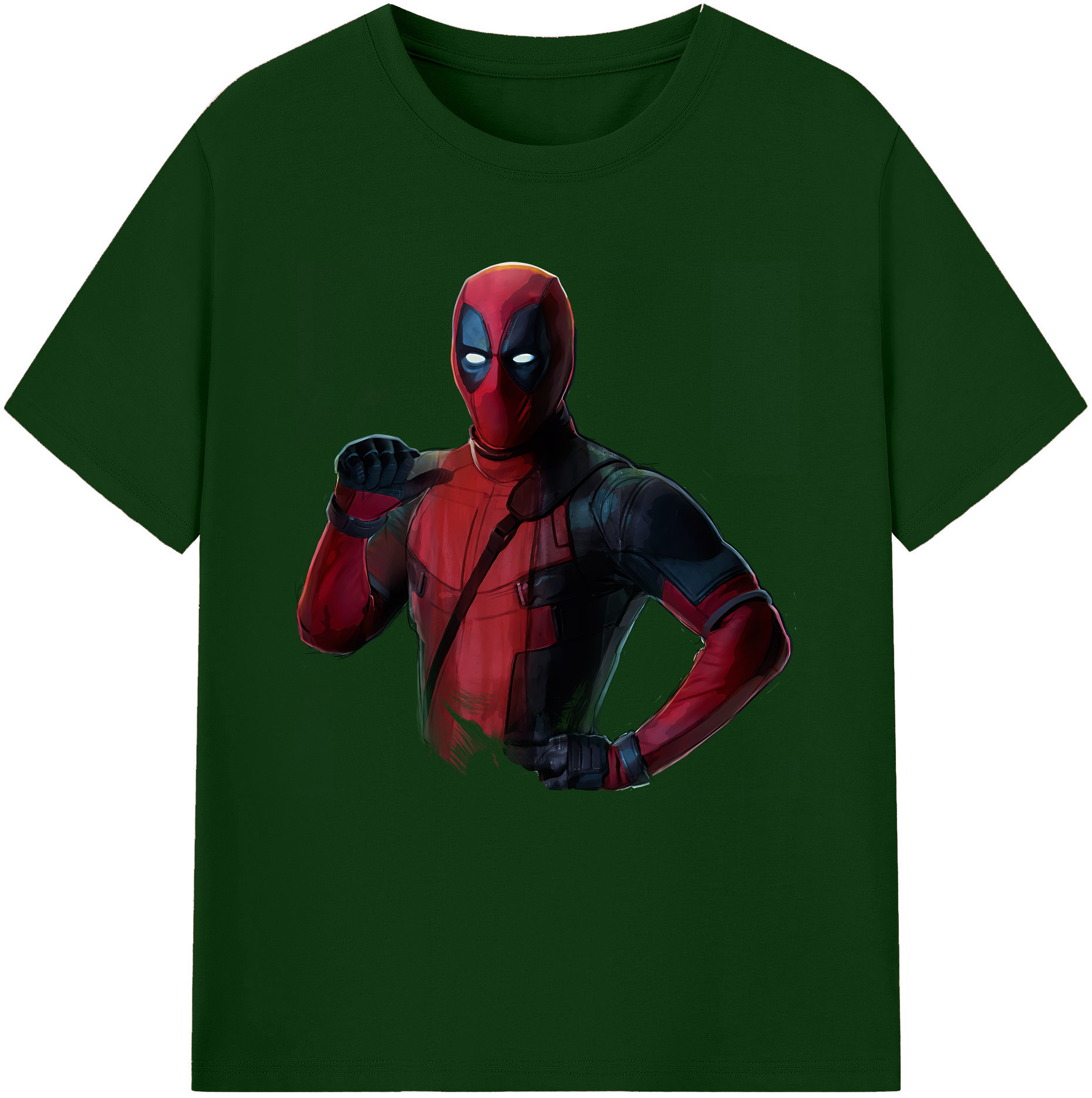 （画像用） Deadpool デッドプール 綿100％半袖Tシャツ（フロントプリント）